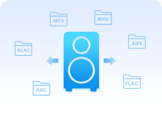 Convertissez de la musique en MP3, AAC, WAV, FLAC, AIFF, ALAC