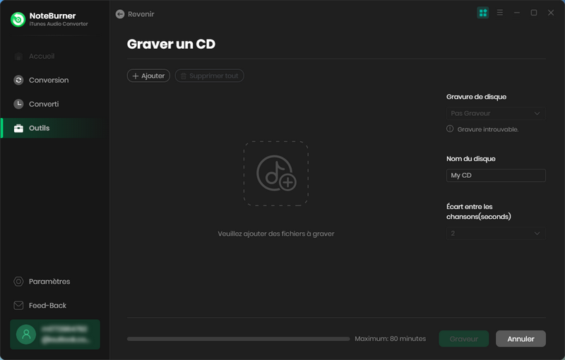 Gravez Apple Music sur CD