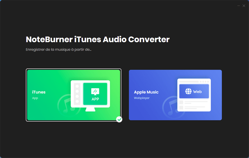 Ouvrez NoteBurner Apple Music Converter