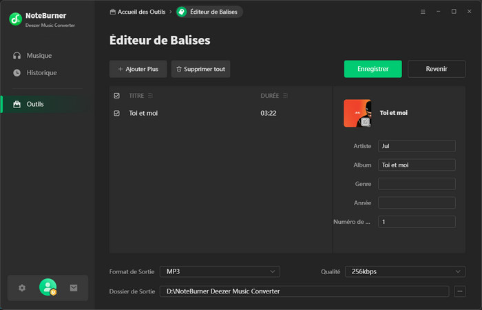 Modifier les balises ID3