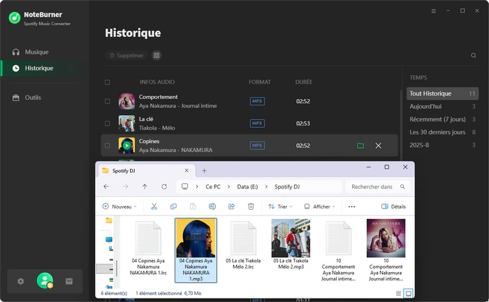 Télécharger les chansons Spotify