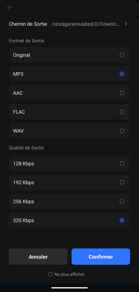 Ajuster les paramètres musicaux de Spotify