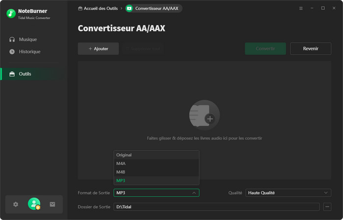 Convertir un livre audio AA/AAX