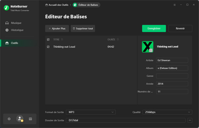 modifier la balise