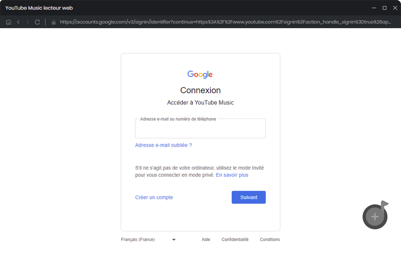 Connectez-vous à YouTube Music
