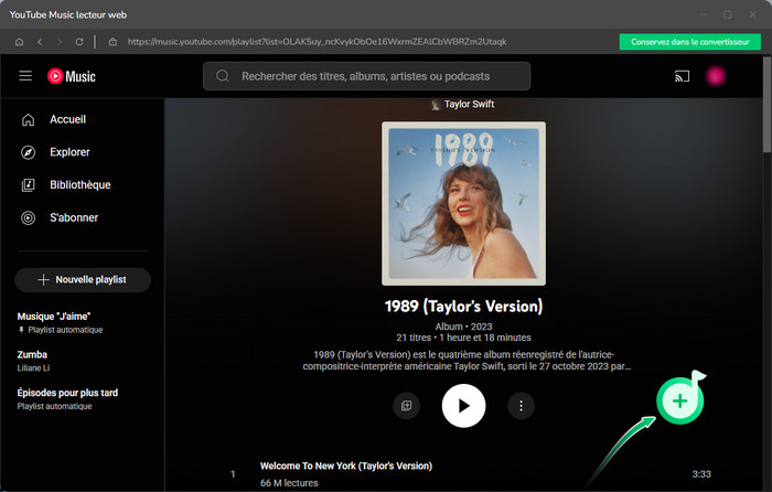 Ajoutez des titres de YouTube Music à NoteBurner