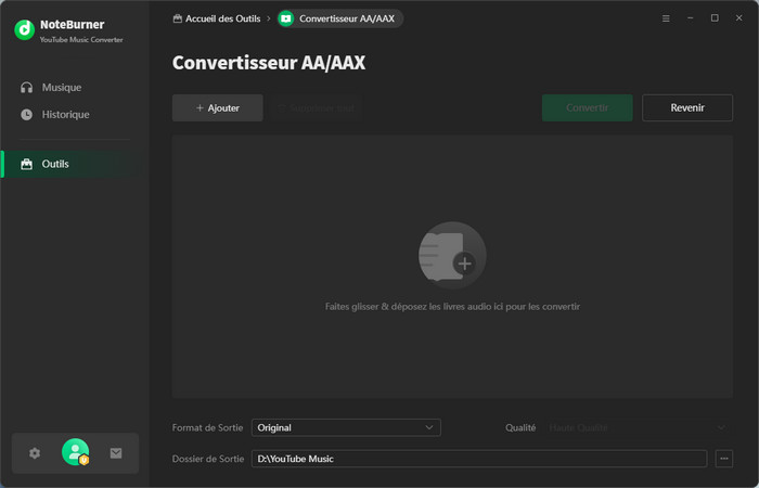 Convertir des livres audio AA/AAX en MP3, M4A ou M4B