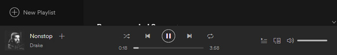  bouton de lecture est blanc dans Spotify