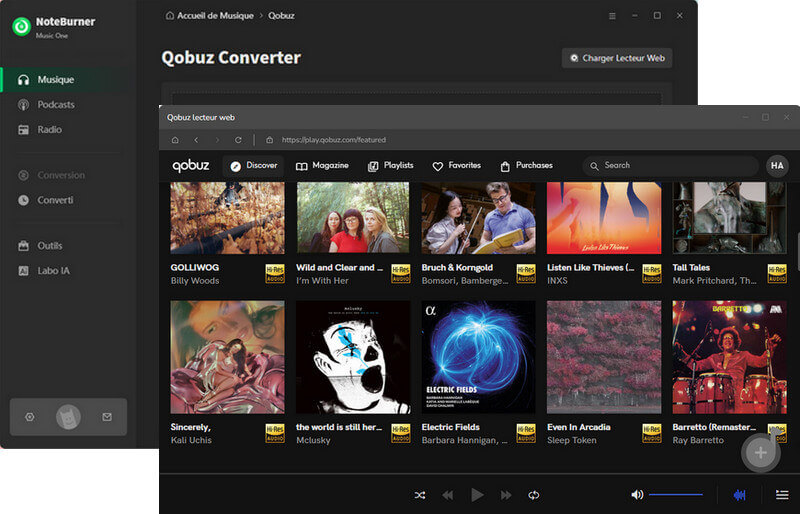 Jouer à Qobuz HiFi sur tous les appareils