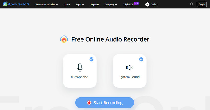  Apowersoft Online Audio Recorder