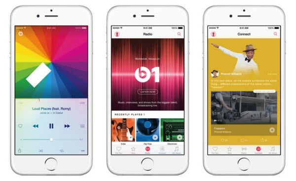 Capture d'écran d'Apple Music