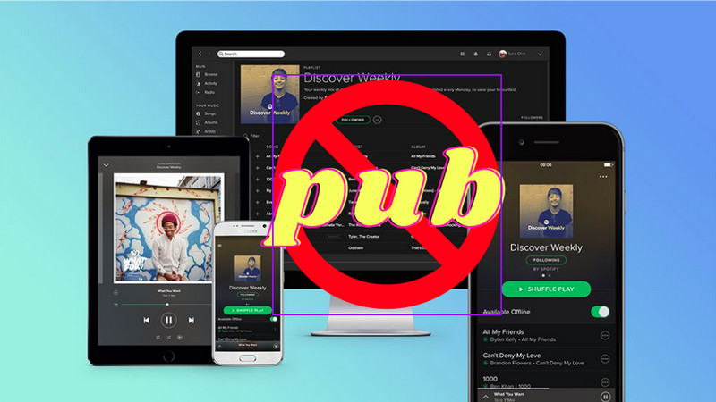 bloquer les publicités Spotify sans Premium