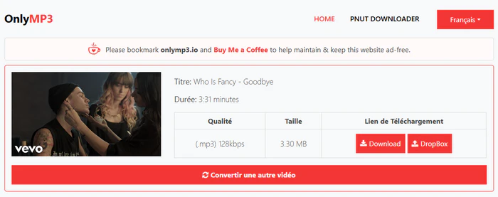 OnlyMP3 : Convertir YouTube en MP3 gratuit en ligne [2026] | NoteBurner