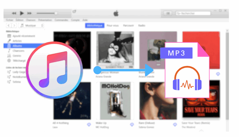Exporter des musiques iTunes en MP3