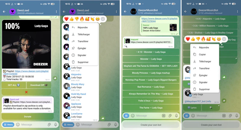 Deezer Downloader Bot : @DeezerLoad et @DeezerMusicBot