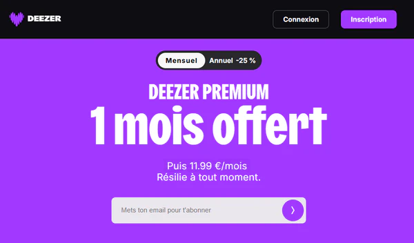 Télécharger de la musique via Deezer Premium