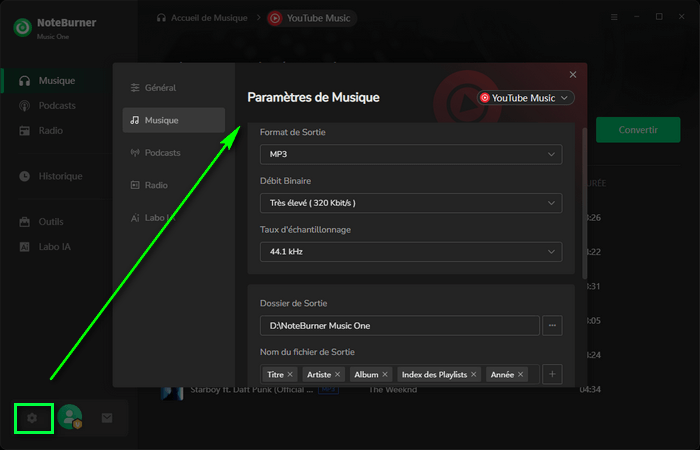 Définir le format compatible avec USB