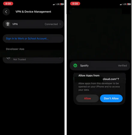 Autorisez le lancement de EeveeSpotify