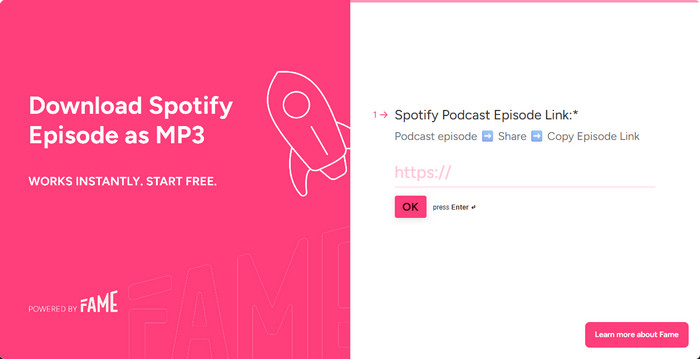 Fame.so Podcast MP3 Downloader Online