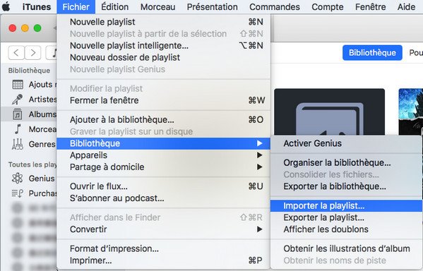 Importer Spotify Music dans iTunes Playlist