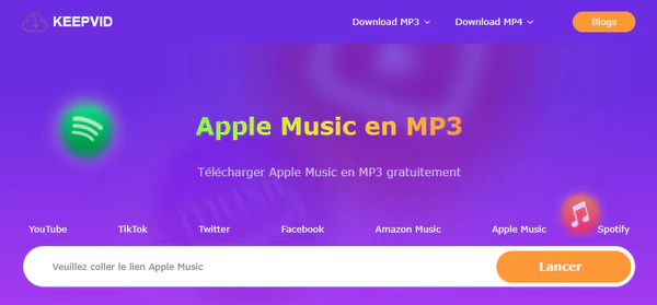 KEEPVID Apple Music en MP3