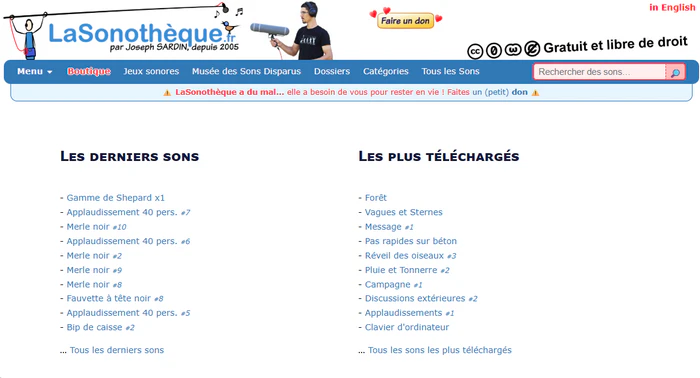 Télécharger des sonneries gratuites sur LaSonothèque