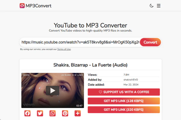 MP3convert : télécharger la musique YouTube en MP3 sans publicité