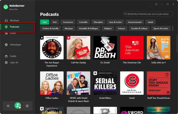 Tout-en-un Podcast Downloader Gratuit