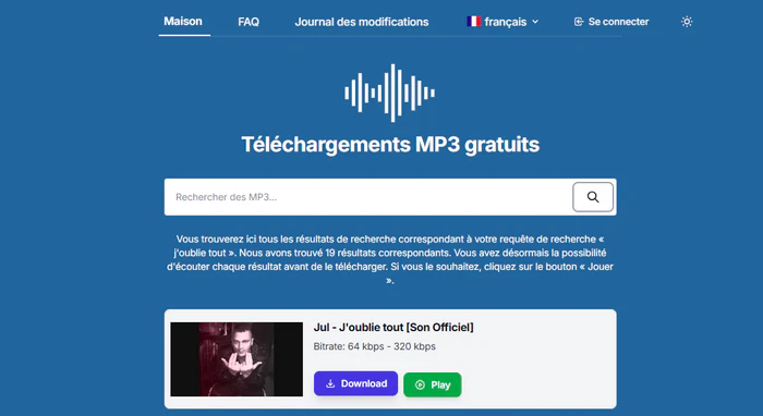 Alternative à MyFreeMP3 : MyGOMP3