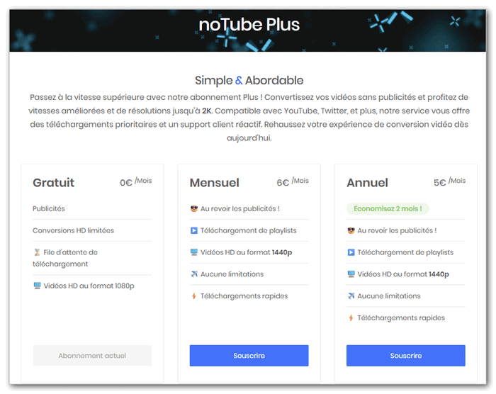 Convertisseur noTube Plus