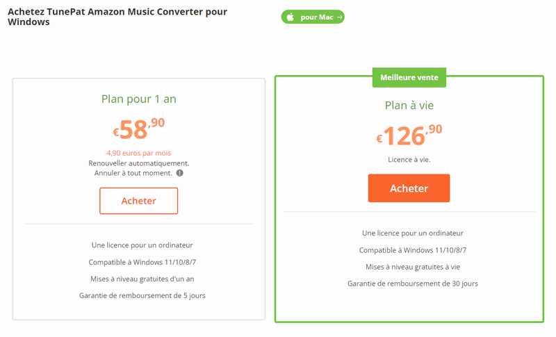 le prix de TunePat Amazon Music Converter