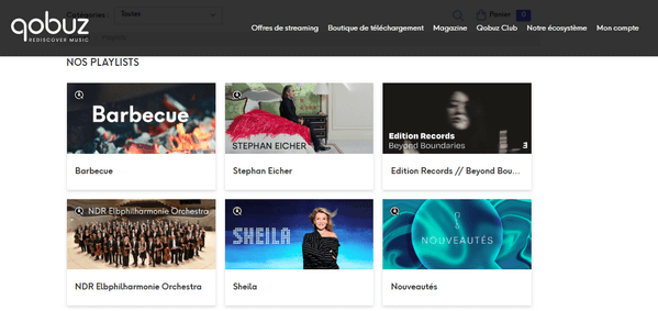 Playlists sélectionnées par des experts