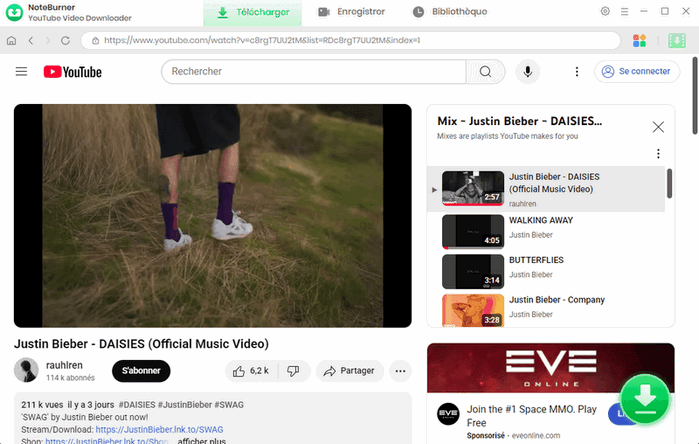 Rechercher la vidéo YouTube à télécharger