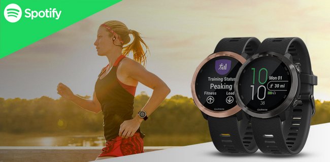 jouer Spotify Musique sur Garmin Forerunner 645 Music