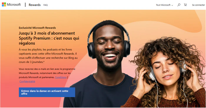 3 mois gratuits de Spotify Premium avec Microsoft