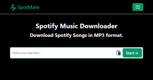 Spotify MP3 Downloader : spotmate.online