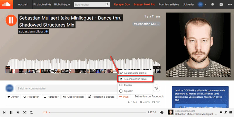 Télécharger MP3 gratuit avec SoundCloud