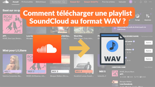 Télécharger une playlist SoundCloud en WAV