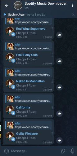 Spotify Telegram Bot