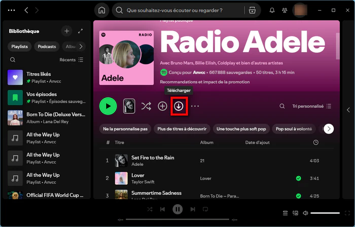 Télécharger Spotify Lossless avec Spotify Premium