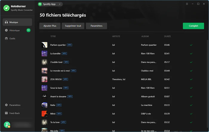 Téléchargez de la musique Spotify sur PC