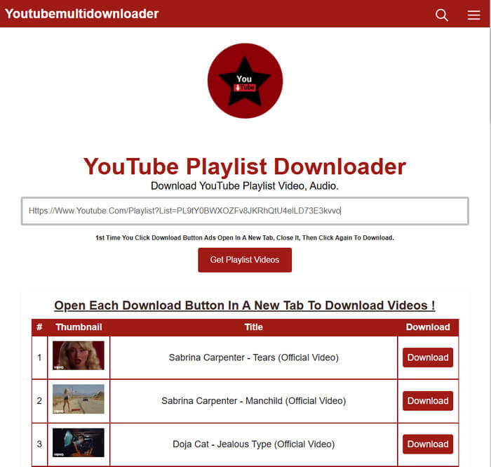 Youtubemultidownloader
