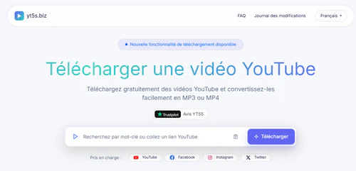 Yt5s : Convertisseur YouTube en MP3 et MP4