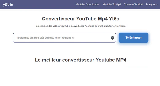 Yt5s Convertisseur YouTube MP4