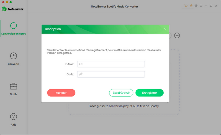 Enregistrez Spotify Music Converter