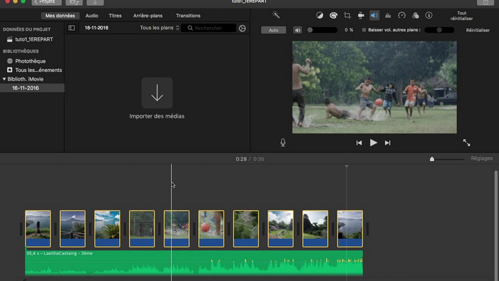Ajouter de la musique à iMovie