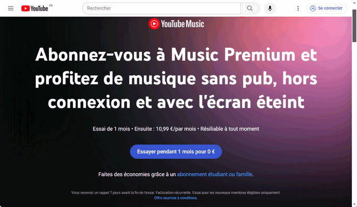 Écoutez YouTube Music sans publicité avec Premium